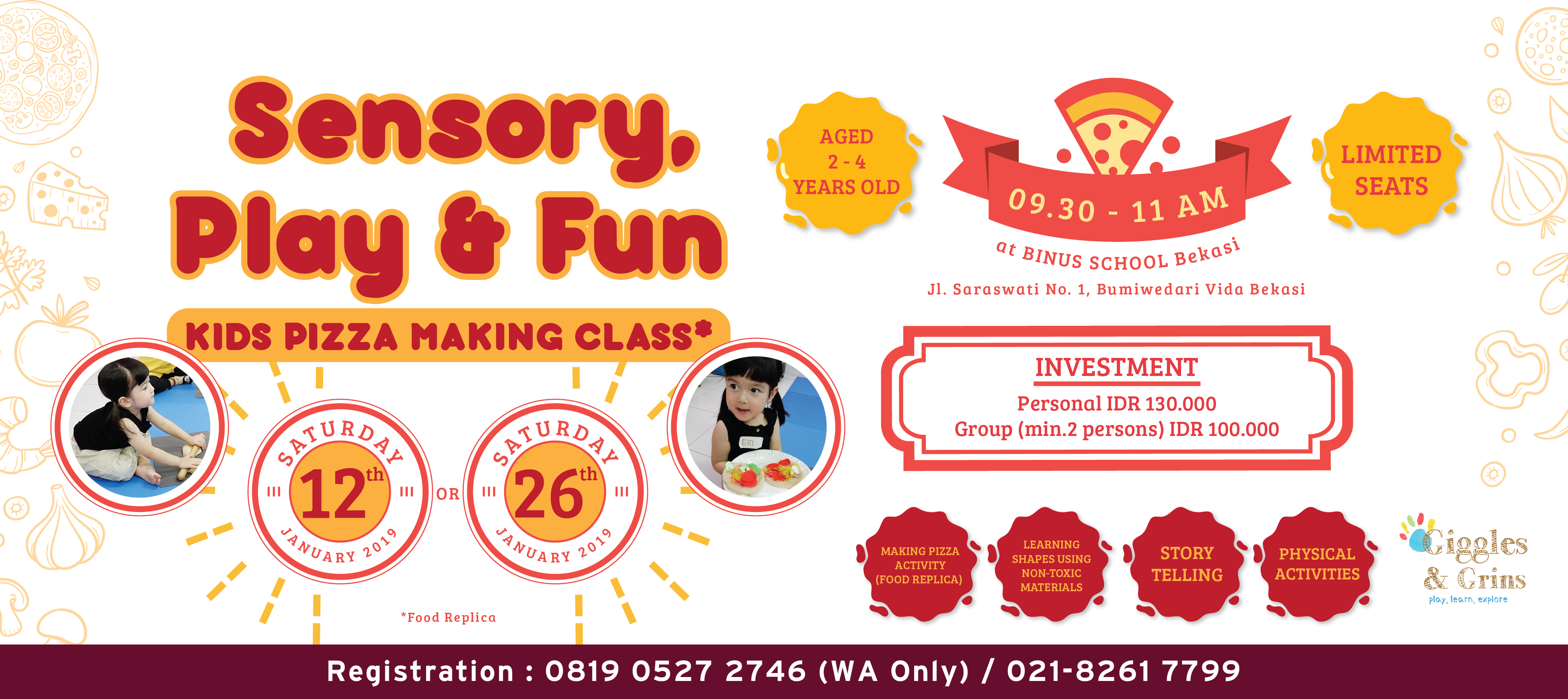 Sensory, Play & Fun - Kids Pizza Making Class