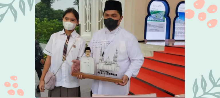 Acrylic Painting for The Ministry of BUMN Presented by Abigail, High School 10 Student