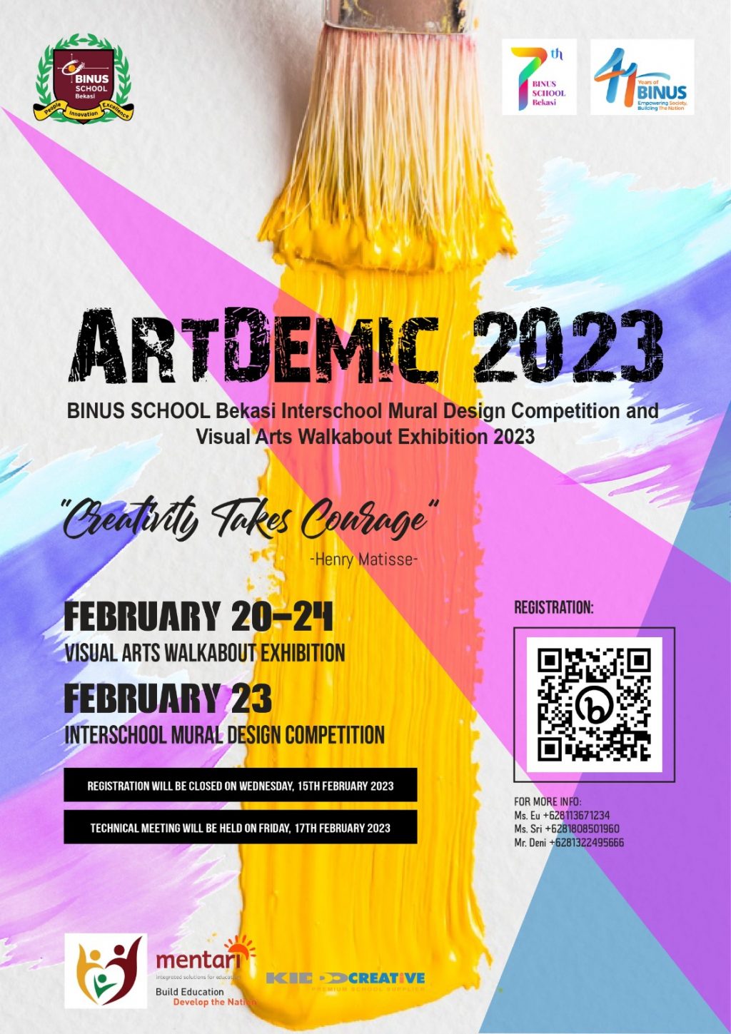 Artdemic BINUS SCHOOL Bekasi