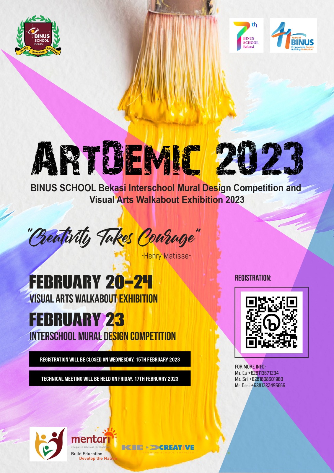 Artdemic BINUS SCHOOL Bekasi