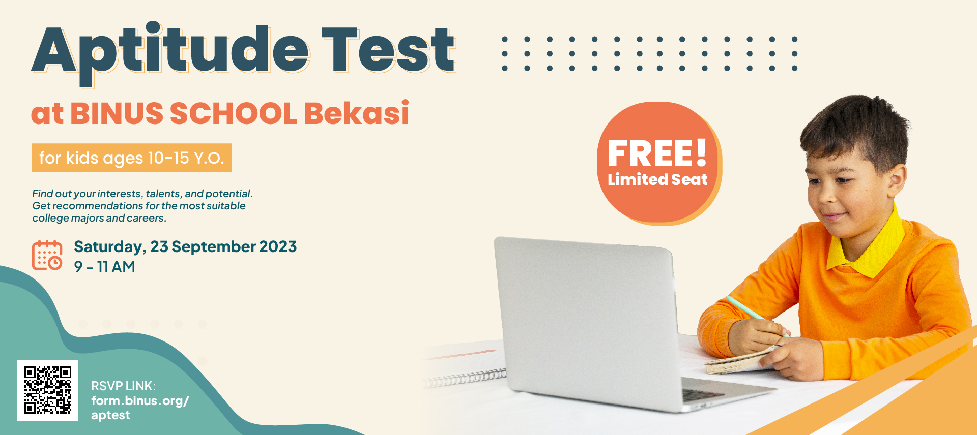 Aptitude Test at BINUS SCHOOL Bekasi BINUS SCHOOL Bekasi