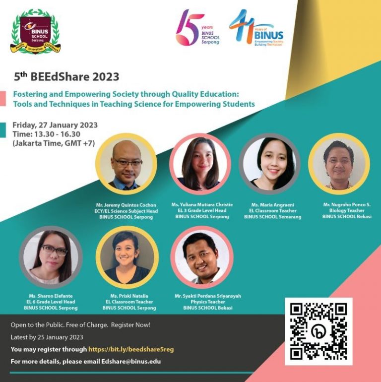 Teacher’s Achievement at BINUS SCHOOL Bekasi: Mr Syakti’s Global Citizenship Education Workshop