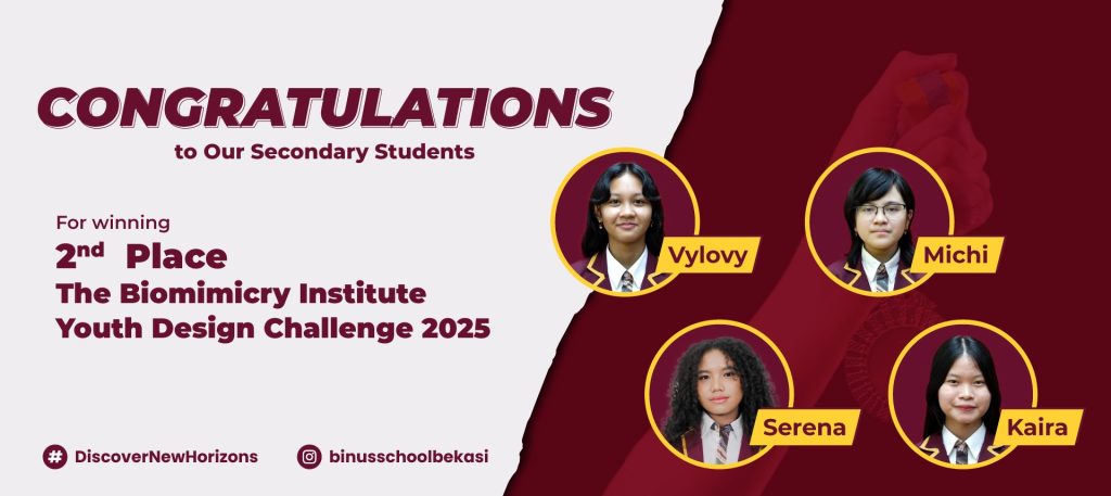 BINUS SCHOOL Bekasi Secondary Students Winning 2nd Place in The Biomimicry Institute Youth Design Challenge 2025! 🏆