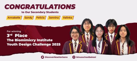 BINUS SCHOOL Bekasi Secondary Students Winning 3rd Place in The Biomimicry Institute Youth Design Challenge 2025! 🏆